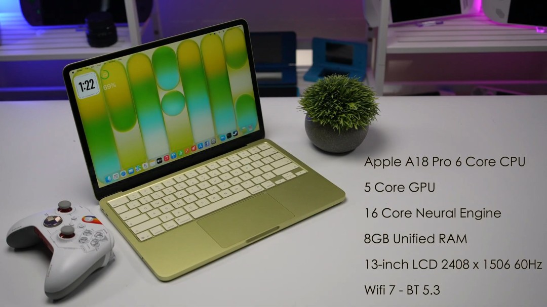 苹果最便宜笔记本MacBook Neo测试 《赛博朋克2077》可跑30帧