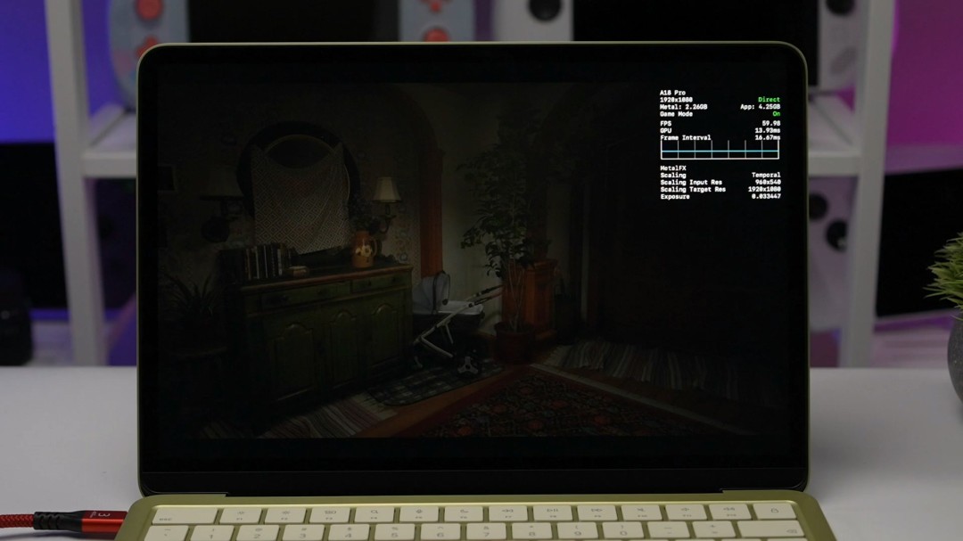 苹果最便宜笔记本MacBook Neo测试 《赛博朋克2077》可跑30帧